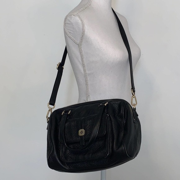 Tory Burch Black Leather Satchel - Picture 2 of 14